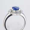 サファイアxダイヤモンド プラチナリング S: 1.4 ct D: 0.54ct Pt900 - 画像 (5)