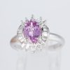 ピンクサファイアxダイヤモンド プラチナリング PS: 1.41 ct D: 0.48ct Pt900 - 画像 (2)