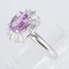 ピンクサファイアxダイヤモンド プラチナリング PS: 1.41 ct D: 0.48ct Pt900 - 画像 (3)