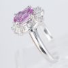ピンクサファイアxダイヤモンド プラチナリング PS: 1.41 ct D: 0.48ct Pt900 - 画像 (4)