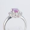 ピンクサファイアxダイヤモンド プラチナリング PS: 1.41 ct D: 0.48ct Pt900 - 画像 (5)