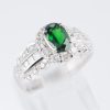 グリーンガーネット×ダイヤモンド プラチナリング GG: 1.05 ct D: 0.80ct Pt900 - 画像 (4)