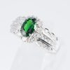 グリーンガーネット×ダイヤモンド プラチナリング GG: 1.05 ct D: 0.80ct Pt900 - 画像 (5)