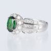グリーンガーネット×ダイヤモンド プラチナリング GG: 1.05 ct D: 0.80ct Pt900 - 画像 (2)