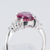 ピンクトルマリンxダイヤモンド プラチナリング PT: 2.88 ct D: 0.3ct Pt900 - 画像 (5)