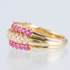 パヴェリング ルビー×ダイヤモンド イエローゴールドリング R:1.52ct D: 0.36ct - 画像 (3)