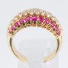 パヴェリング ルビー×ダイヤモンド イエローゴールドリング R:1.52ct D: 0.36ct - 画像 (6)
