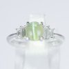 キャッツアイxダイヤモンド プラチナリング C: 1.5 ct D: 0.36ct Pt900