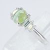 キャッツアイxダイヤモンド プラチナリング C: 1.5 ct D: 0.36ct Pt900