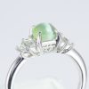 キャッツアイxダイヤモンド プラチナリング C: 1.5 ct D: 0.36ct Pt900