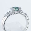 アレキサンドライトxダイヤモンド プラチナリング Al: 0.55 ct D: 0.16ct Pt900