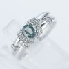 アレキサンドライトxダイヤモンド プラチナリング Al: 0.55 ct D: 0.16ct Pt900