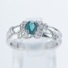 アレキサンドライトxダイヤモンド プラチナリング Al: 0.55 ct D: 0.16ct Pt900