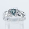 アレキサンドライトxダイヤモンド プラチナリング Al: 0.55 ct D: 0.16ct Pt900