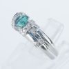 アレキサンドライトxダイヤモンド プラチナリング Al: 0.55 ct D: 0.16ct Pt900