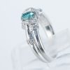 アレキサンドライトxダイヤモンド プラチナリング Al: 0.55 ct D: 0.16ct Pt900