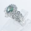 スプレンダー アレキサンドライトxダイヤモンド プラチナリング (Al: 0.86 ct D: 0.92ct Pt900)