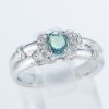 アレキサンドライトxダイヤモンド プラチナリング Al: 0.38 ct D: 0.18ct Pt900