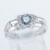 アレキサンドライトxダイヤモンド プラチナリング Al: 0.38 ct D: 0.18ct Pt900