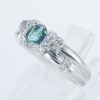 アレキサンドライトxダイヤモンド プラチナリング Al: 0.38 ct D: 0.18ct Pt900