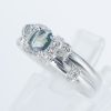 アレキサンドライトxダイヤモンド プラチナリング Al: 0.38 ct D: 0.18ct Pt900