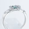 アレキサンドライトxダイヤモンド プラチナリング Al: 0.24 ct D: 0.13ct Pt900