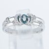 アレキサンドライトxダイヤモンド プラチナリング Al: 0.24 ct D: 0.13ct Pt900