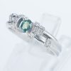 アレキサンドライトxダイヤモンド プラチナリング Al: 0.24 ct D: 0.13ct Pt900
