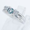 アレキサンドライトxダイヤモンド プラチナリング Al: 0.24 ct D: 0.13ct Pt900