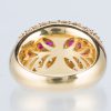 パヴェリング ルビー×ダイヤモンド イエローゴールドリング R:1.40Cct D: 2.00ct - 画像 (5)