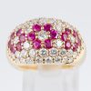 パヴェリング ルビー×ダイヤモンド イエローゴールドリング R:1.40Cct D: 2.00ct - 画像 (6)