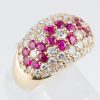 パヴェリング ルビー×ダイヤモンド イエローゴールドリング R:1.40Cct D: 2.00ct - 画像 (7)