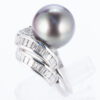 タヒチパールxダイヤモンド プラチナリング P: 13mm D: 1.65ct Pt900