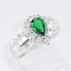 グリーンガーネット×ダイヤモンド プラチナリング GG: 1.19 ct D: 0.90ct Pt900 - 画像 (4)