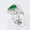 グリーンガーネット×ダイヤモンド プラチナリング GG: 1.19 ct D: 0.90ct Pt900 - 画像 (6)