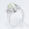 キャッツアイxダイヤモンド プラチナリング C: 3.47 ct D: 1.05ct Pt900