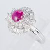 スタールビーxダイヤモンド プラチナリング SR: 1.37 ct D: 1.1ct Pt900 - 画像 (3)