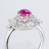 スタールビーxダイヤモンド プラチナリング SR: 1.37 ct D: 1.1ct Pt900 - 画像 (5)