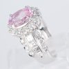 ピンクサファイアxダイヤモンド プラチナリング PS: 2.82 ct D: 1.58ct Pt900 - 画像 (4)
