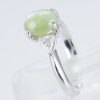 スリーストーン キャッツアイxダイヤモンド プラチナリング C: 2.8 ct D: 0.39ct Pt900