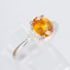 イエローサファイアxダイヤモンド プラチナリング YS: 1.78 ct D: 0.37ct Pt900