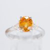 イエローサファイアxダイヤモンド プラチナリング YS: 1.78 ct D: 0.37ct Pt900 - 画像 (2)
