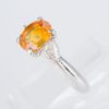 イエローサファイアxダイヤモンド プラチナリング YS: 1.78 ct D: 0.37ct Pt900 - 画像 (3)