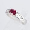 ルビーxダイヤモンド プラチナリング R: 1.01 ct D: 0.26ct Pt900 - 画像 (3)