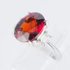 スリーストーン スぺサルティンガーネット x ダイヤモンド プラチナリング SG: 7.71 ct D: 0.38ct Pt900 - 画像 (7)
