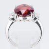スリーストーン スぺサルティンガーネット x ダイヤモンド プラチナリング SG: 7.71 ct D: 0.38ct Pt900 - 画像 (9)