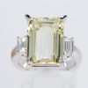 ベリルxダイヤモンド プラチナリング B: 6.76 ct D: 0.31ct Pt900 - 画像 (2)