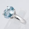 アクアマリンxダイヤモンド プラチナリング Aq: 2.67 ct D: 0.02ct Pt900 - 画像 (3)