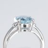 アクアマリンxダイヤモンド プラチナリング Aq: 2.67 ct D: 0.02ct Pt900 - 画像 (5)