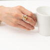 ベリルxダイヤモンド プラチナリング B: 6.17 ct D: 0.63ct Pt900